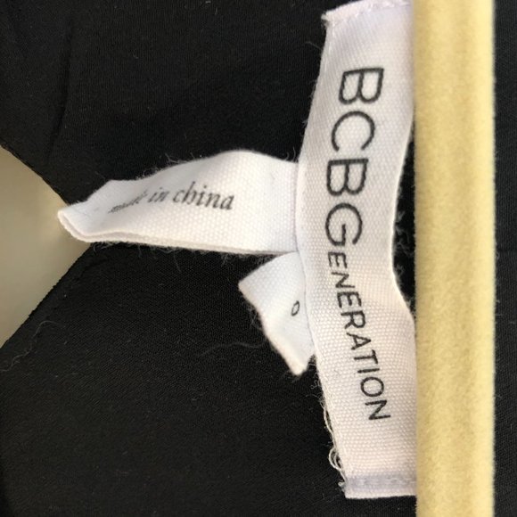 BCBG Black & Blue Deep V Asymmetric Mini Dress - Picture 8 of 8